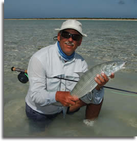 Fly-casting to bonefish lessons